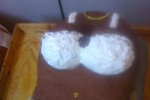 Tort dla męża na impreskę Andrzejkową w kształcie kobiety