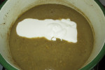 Zupa krem z bakłażana z kluseczkami serowymi