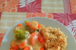 Ryż z brokułami i marchewką