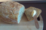 Chleb na zakwasie z siemieniem lnianym
