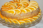 Ciasto biszkoptowe z nadzieniem mocno pomarańczowym