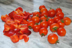 przygotowanie papryki i pomidorow