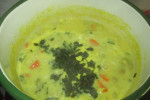 Zupa krem z marchewki, bobu i ogórka