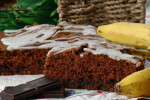 Ciasto marchewkowo -  bananowe z czekoladą