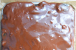 Serowy smerf ze śliwkami w czekoladzie