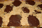 Ciasto kakaowo-kokosowe z masą z batonikami Ikar