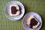 Dwukolorowe ciasto z białek