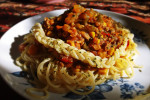 MAKARON spaghetti z JESIENNYM SOSEM z dodatkiem dyni