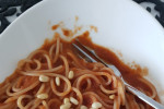 Truskawkowe spaghetti