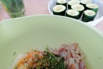 Cukinia faszerowana ryżem i rybą z koperkiem
