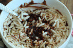 ryż wymieszany z czekoladą