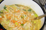 Zupa warzywna z kaszą jaglaną na maśle