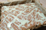 Ciasto orzechowo - makowe z mlecznym kremem