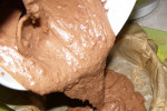 Ciasto ucierane kakaowe ze śliwkami