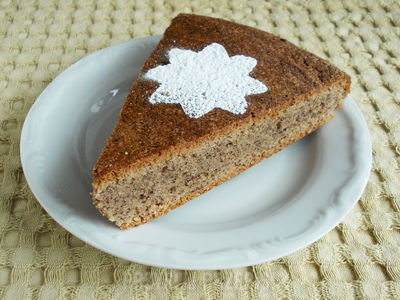 Migdałowo-orzechowe ciasto bez mąki i cukru