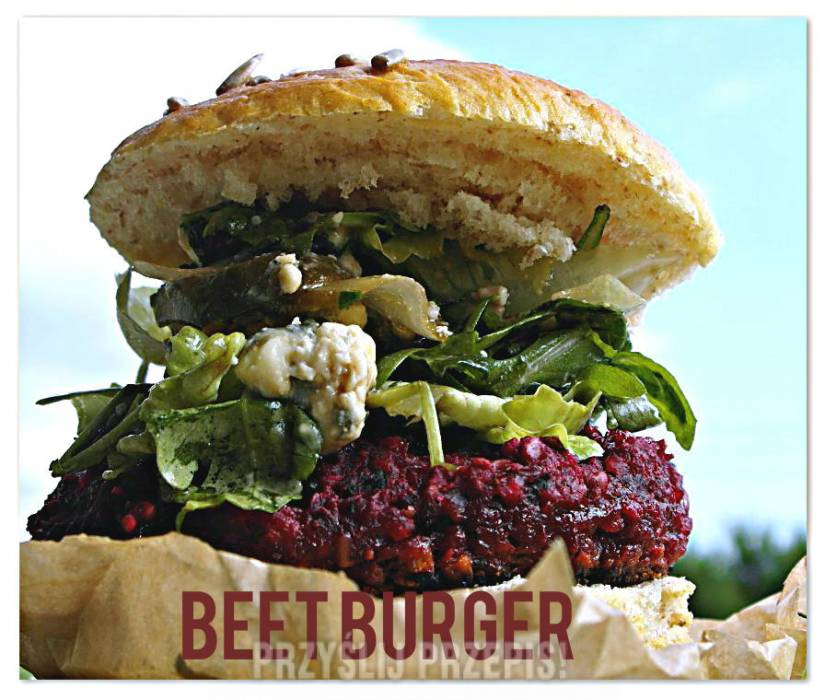 Hamburgery z pieczonych buraków - Beet Burger