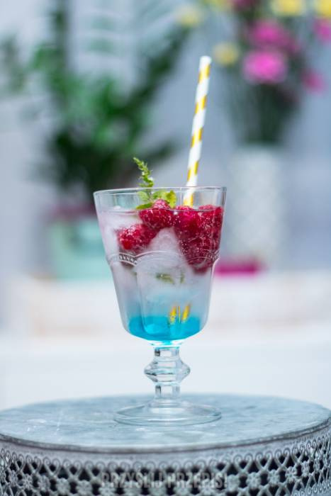 Malinowo-niebieskie Martini