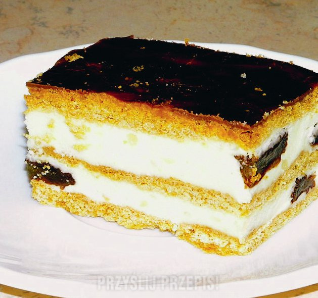 Ciasto miodowo-twarogowe