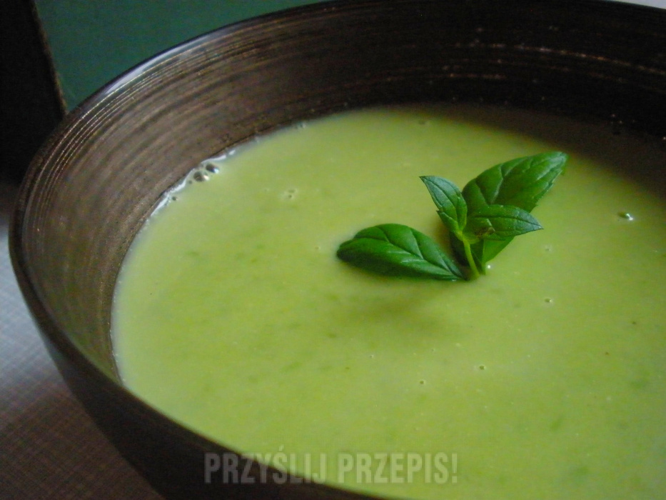 Zupa krem z zielonego groszku z mascarpone