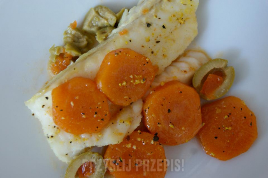 Gotowana ryba morska z marchewką :-)