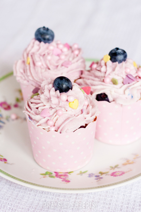 cupcakes z borówkami