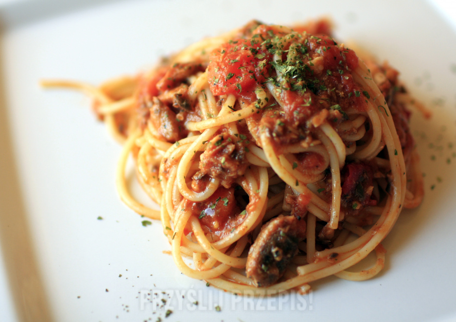 Spaghetti z sardynkami