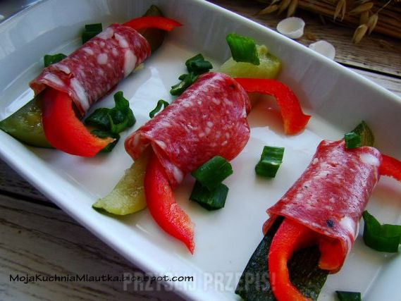 Zawijańce z włoskim salami