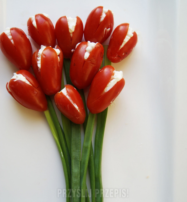 Wiosenna przekąska - tulipany