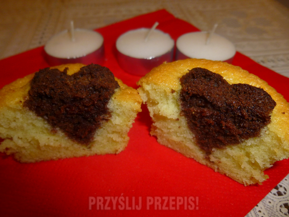 Muffiny z czekoladowym sercem
