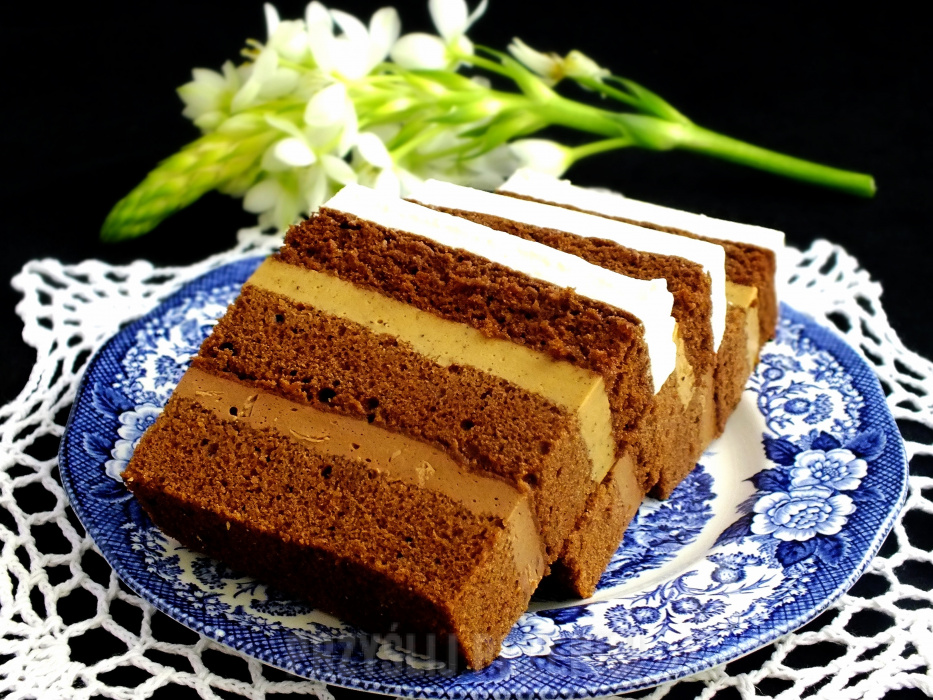 ciasto rumowo - czekoladowo - kawowe