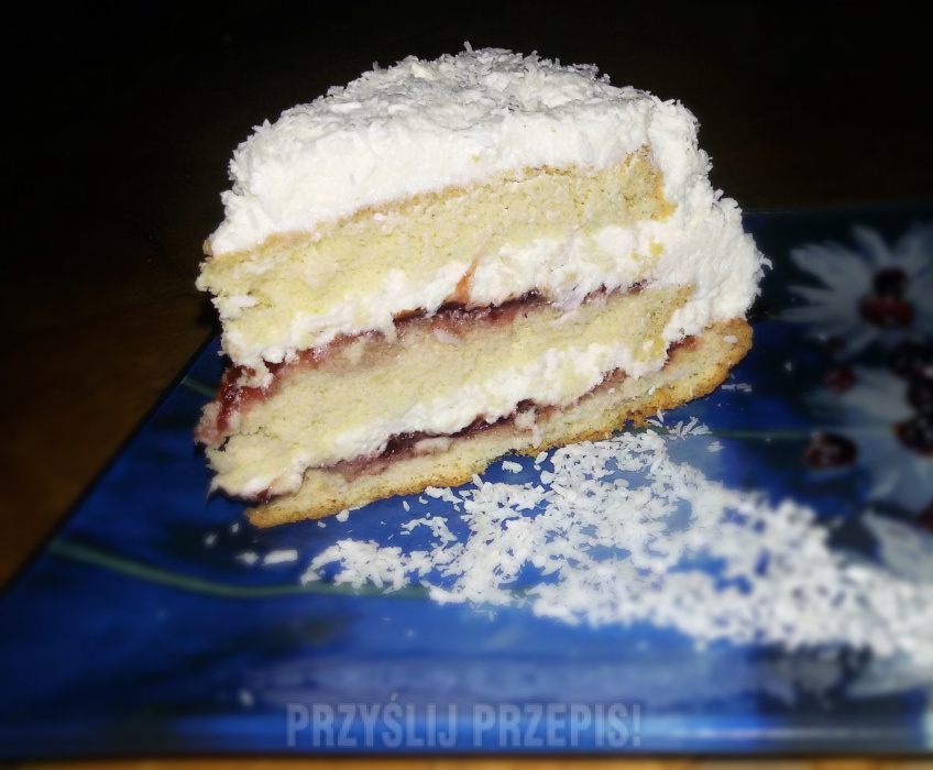 Tort śnieżny w przekroju. :).