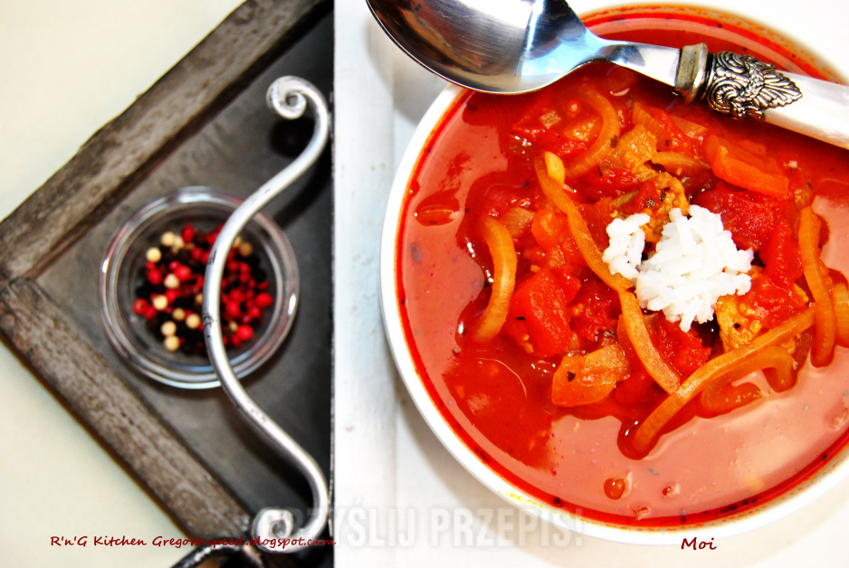 Zupa gulaszowa z pomidorów 