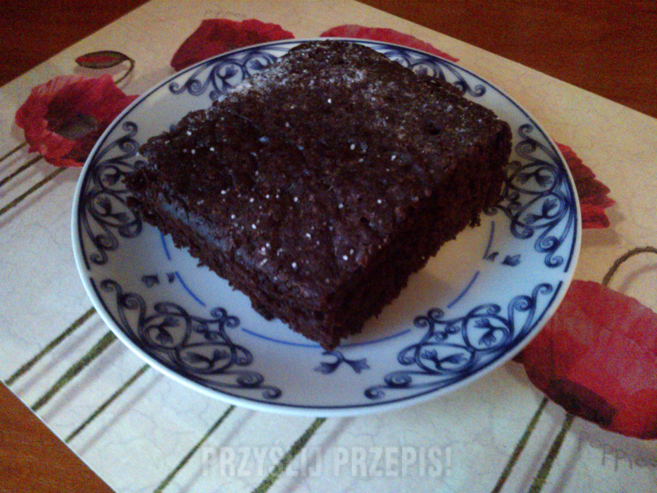 Ciasto czekoladowe łyżką mieszane czyli oszukane brownie