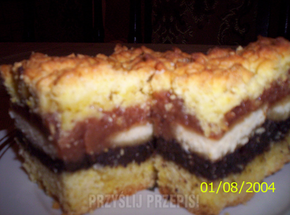 Ciasto makowo - brzoskwiniowe