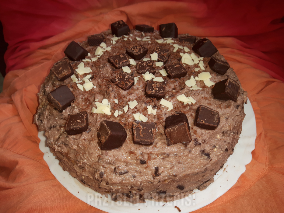 Tort trufkowo -czekoladowy