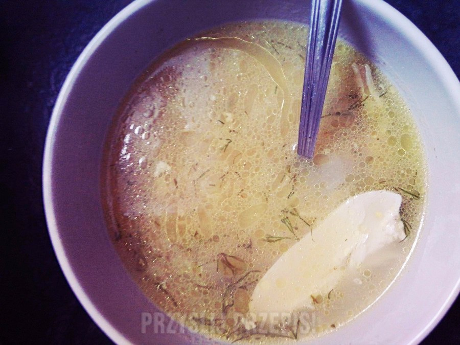zupa cytrynowa  z kuskusem