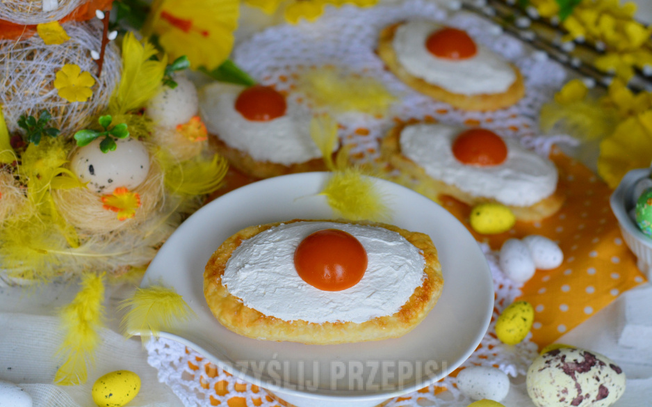 Wielkanocne ciasteczka czyli jajka sadzone na słodko