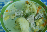 zupa jarzynowa z lanymi kluskami wg capri