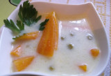 Pożywna zupa z marchewką i groszkiem wg.Karioka;)