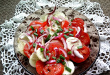 Sałatka z ogórka i pomidora wg Anitka0804
