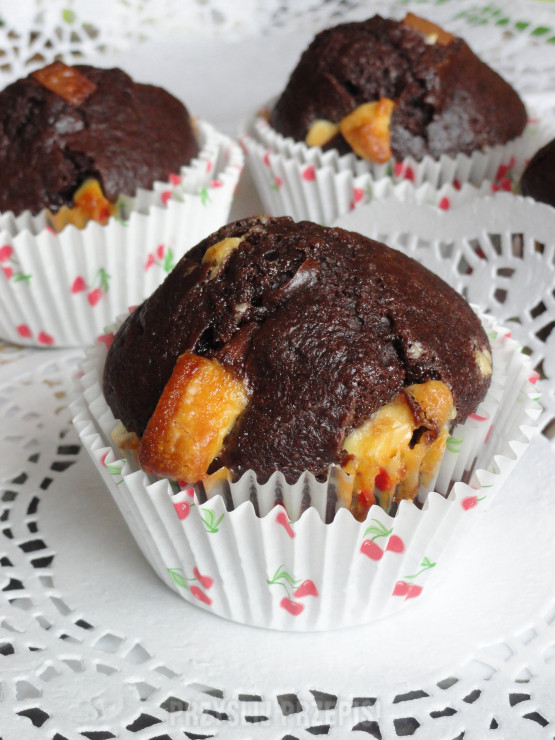 Muffinki mocno czekoladowe