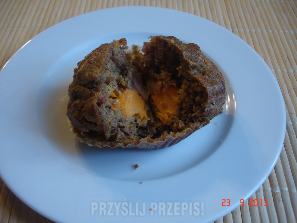Dyniowa muffina w przekroju