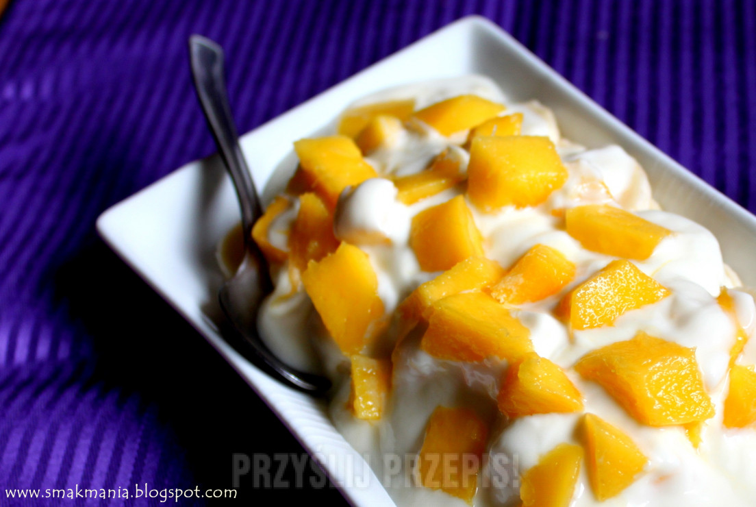 jogurt melonowy z mango i bananami