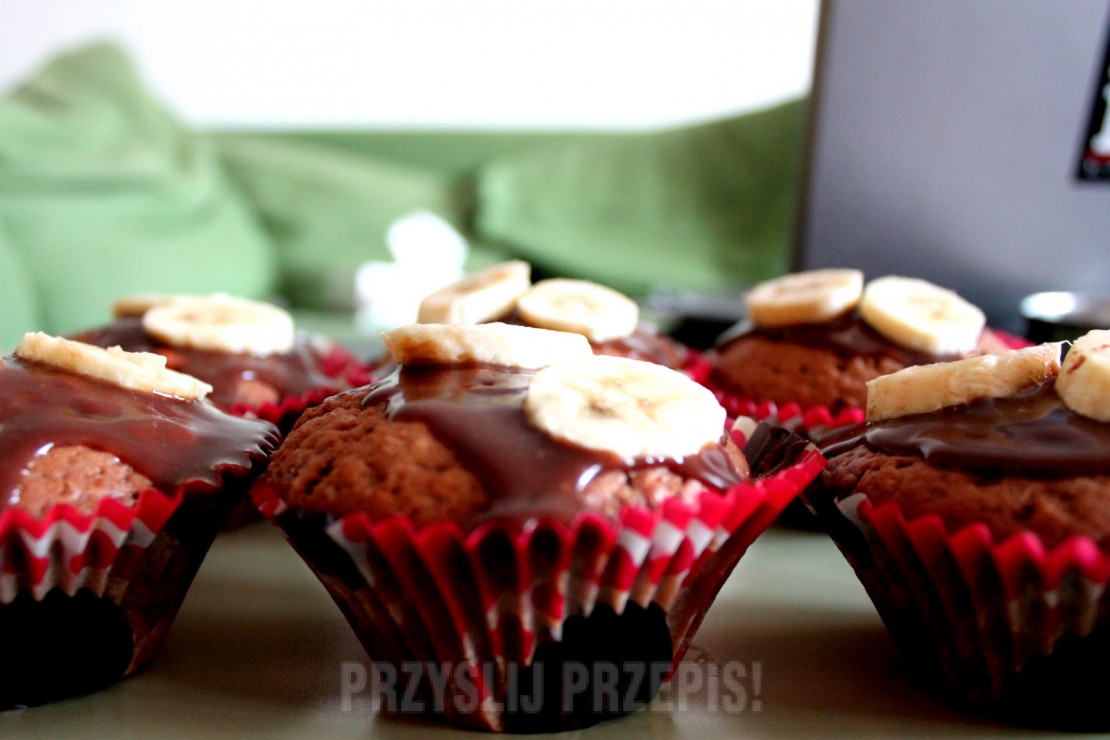 muffiny czekoladowe z bananami