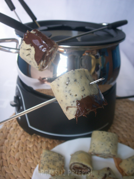 fondue z naleśnikami