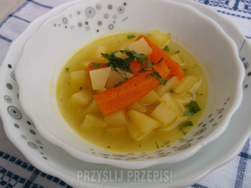 Zupa marchwiowo - ziemniaczana wg.aniak:)