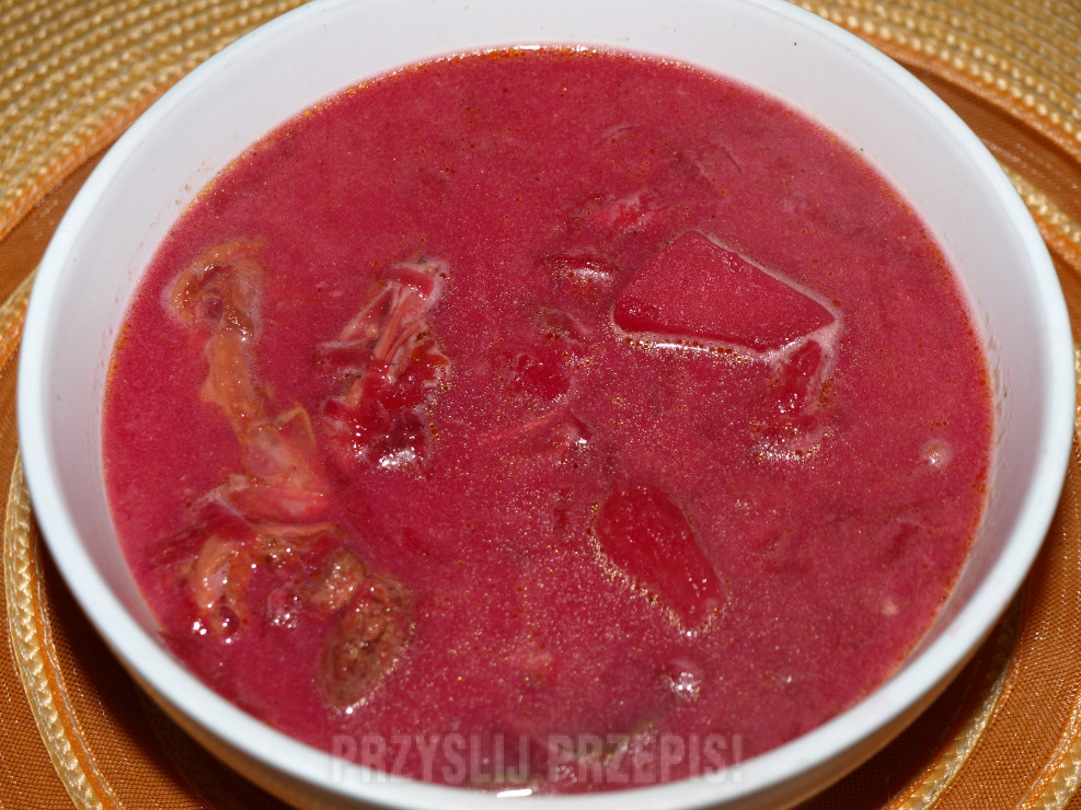 Buraczkowa zupa z warzywami wg.BABECZKA35