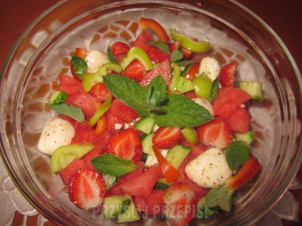 salatka z arbuzem