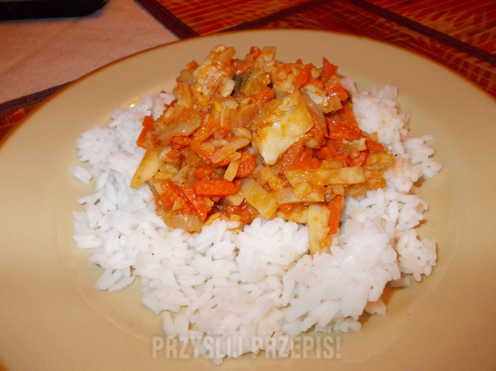 Ryż z rybą i warzywami