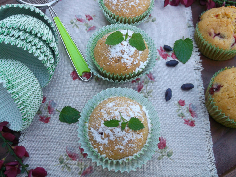 Jogurtowo-jagodowe muffinki.